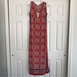 NWT Max Studio Red, White, & Blue Maxi Dress - Size XS